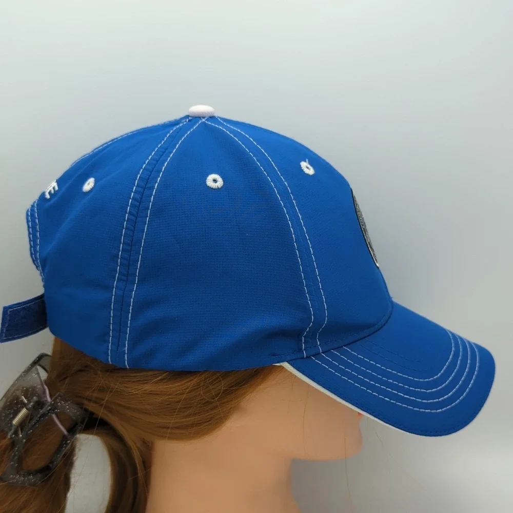 US Kids Golf Tournament Players Association Caddie Strapback Hat Blue 58cm Adult